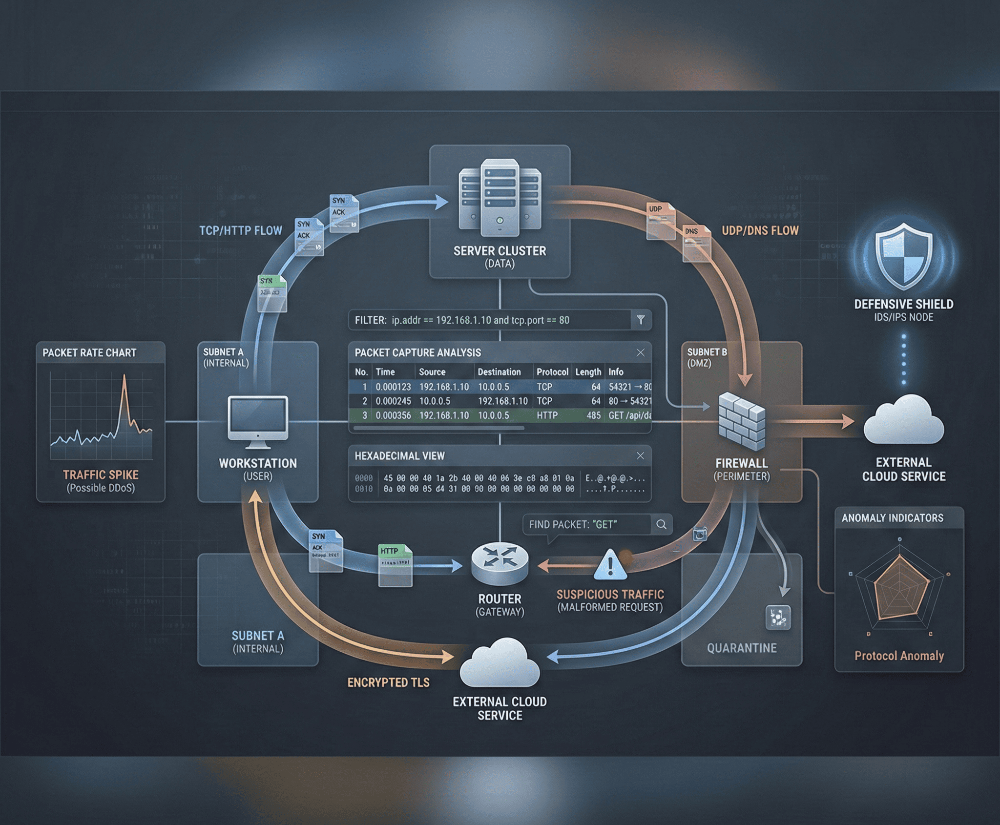 Network Security Monitoring with Wireshark & Zeek