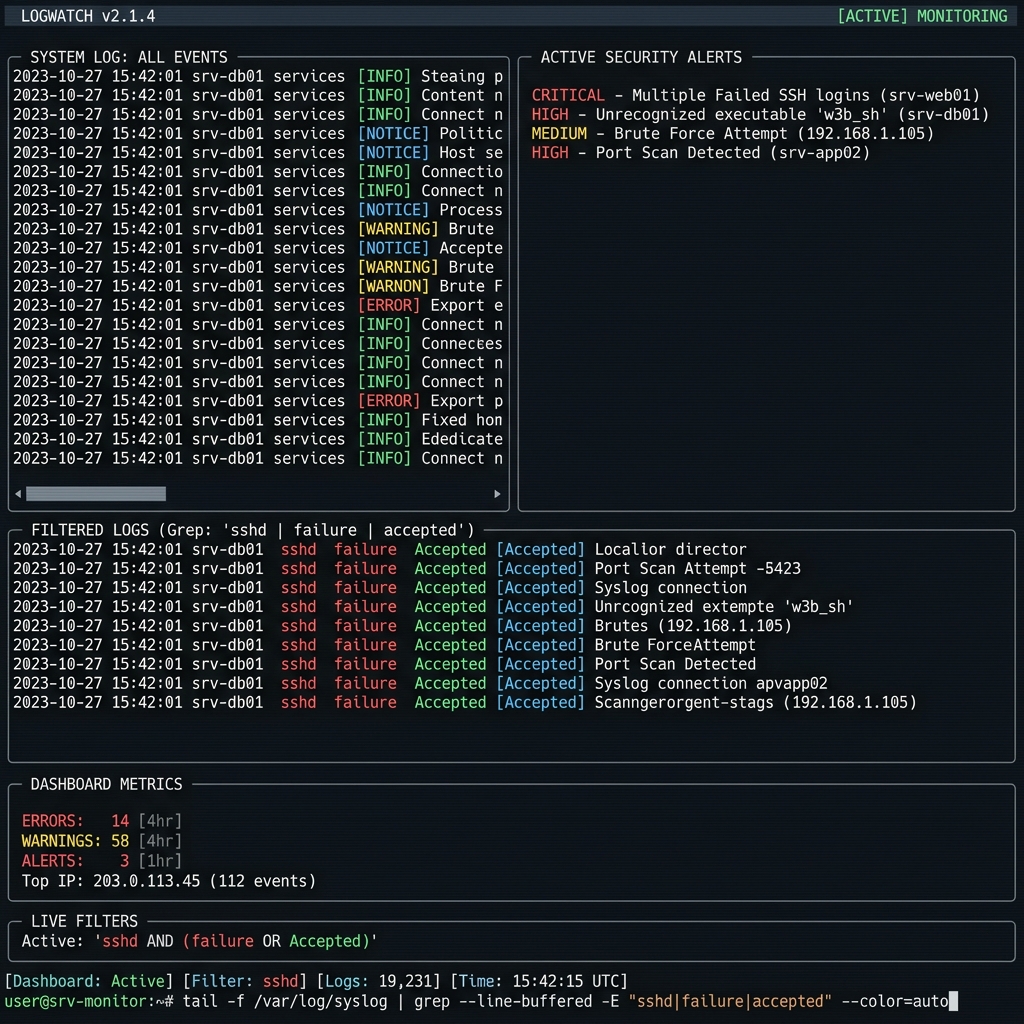 Log Monitor - Real-time Log Analysis — project screenshot